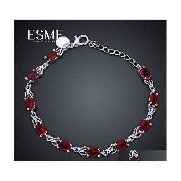 Bracelets porte-bonheur femmes hommes bijoux indiens bracelet pierres précieuses Pseras 925 Infinity Sterling Sier 584 Q2 livraison directe Dhrk6