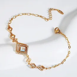 Bracelets à breloques pour femmes, fabriqués avec des cristaux d'autriche, pour filles, Bijoux quotidiens, cadeaux tendance, Bijoux à main pour femmes