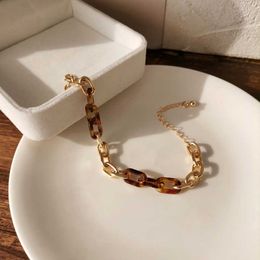 Bracelets porte-bonheur XIALUOKE Bohême métal résine chaîne lien Bracelet pour femmes nouvelle mode réunissant Bracelets bijoux accessoires BR555 Z0612