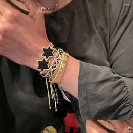 Bedelarmbanden Yastyt ster luipaard klinknagel armband sieraden handgemaakte klassieke polsband Miyuki kralen cadeau voor haar kwast sieraden Dr Dh9Xd