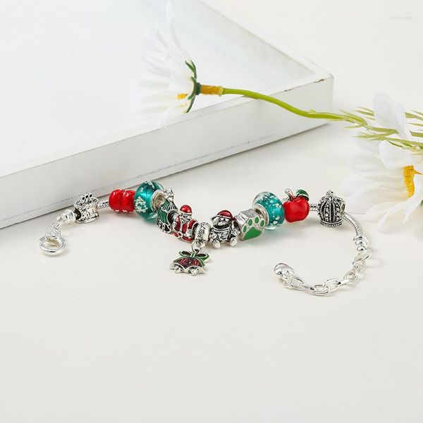 Bracelets porte-bonheur Yexcodes Antique Original noël anniversaire 2 couleurs pour femmes perles de verre marque Bracelet Bracelet bijoux à bricoler soi-même