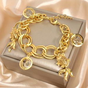 Charm Armbanden ZEADear Sieraden Dubai Goud Kleur Link Chain Hip Hop Goudvis Vis Charms Armband Voor Vrouwen Bruiloft Geschenken Dagelijks