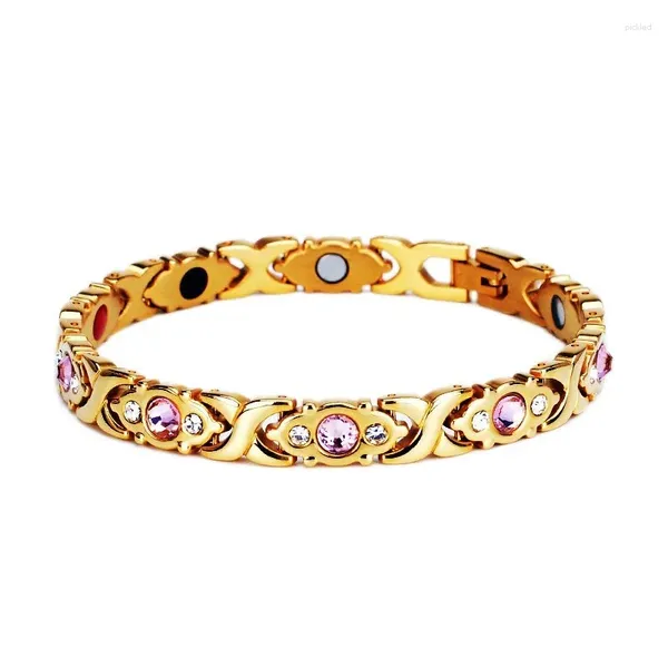 Pulseras de encanto ZG Productos de tendencia Pulsera para mujeres Imán de energía desmontable con diamante Brazalete de succión magnética Joyería femenina