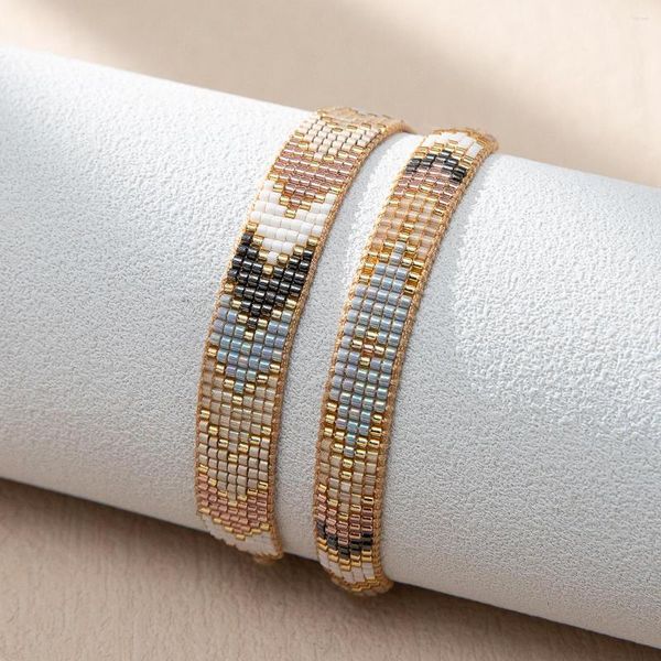 Bracelets de charme Zhongvi Boho Miyuki Bracelet de perles Bracelet de corde réglable exquis pour femmes hommes amitié bijoux en gros