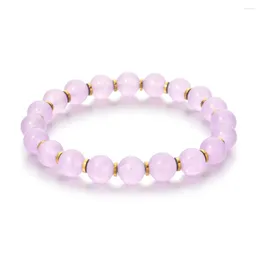 Bracelets de charme Zmzy Natural Stone Bracelet Lava Lava Amethystes Moonstone Crystal For Women Jewelry Guérison Énergie d'énergie