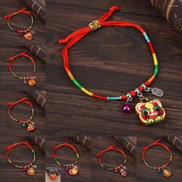 Bedelarmbanden zongzi hangende Dragon Boat Festival armband Chinese stijl etnische gevlochten handtouwen verstelbaar schattig gekleurd geluk