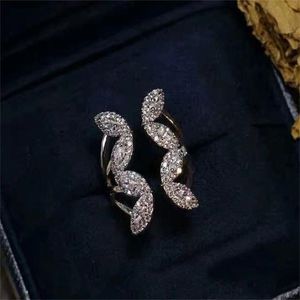 Charme papillon dame ring ring diamant cz 925 sterling argente fête de groupe de mariage anneaux pour les femmes promet de bijoux d'anniversaire hobgi