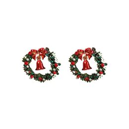 Charme Crossborder Nouvelles boucles d'oreilles européennes et américaines Haut de gamme Cloches de flocon de neige Accessoires en alliage Livraison directe de Noël Jewelr Dhgarden Dh4B9