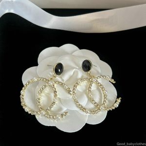 Boucles d'oreilles à breloques en diamant plaqué or, cadeaux pour femmes, bijoux de famille