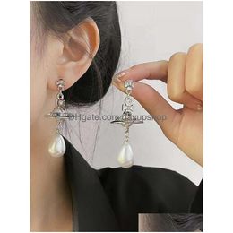 Charm Designer Hoge kwaliteit Empress Dowager XIS bijpassende diamant onderzocht drie-nsionale waterdruppel Pearl hanger Cosmic Planet Temp DHFP5