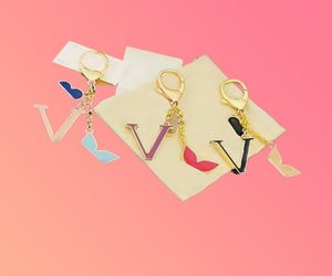 Créer designer de charme clé Clé Muckle Gold Silver Letter Key Chain Handmade Gold Kechains Mens Womens Sac Pendent Gift2553247
