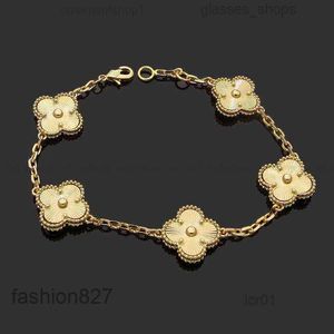 Charm Designer Link Chain Armband Klavertje Vier Womens Fashion Gouden Armbanden Sieraden U6 16xw9