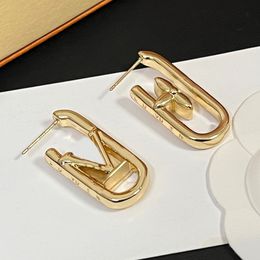 Encanto Carta de diamante con sello Diseñador Stud Pendientes de mujer Pendiente de plata de acero inoxidable Pendiente de perla Voguish Regalos de fiesta de boda Joyería