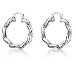 Charme Dress Up Girl Silver Jewelry Hoop Earring Europe Style Creative Ed Corde Route pour les femmes exquise git présente13504790