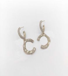Boucle d'oreille à breloques avec tous les diamants et pendentif, collier, design de coquille naturelle, ensemble assorti avec tampon de boîte PS7314A2124801