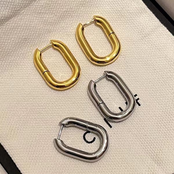 Boucles d'oreilles à breloques de styliste, plaqué or 14 carats, clou en forme de U, haute qualité, bijoux de luxe pour mariage et anniversaire pour femmes