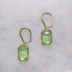 Charm Emerald Earrings Alloy Party Festival Ladies Glamour Drop Delivery Sieraden DHFI1