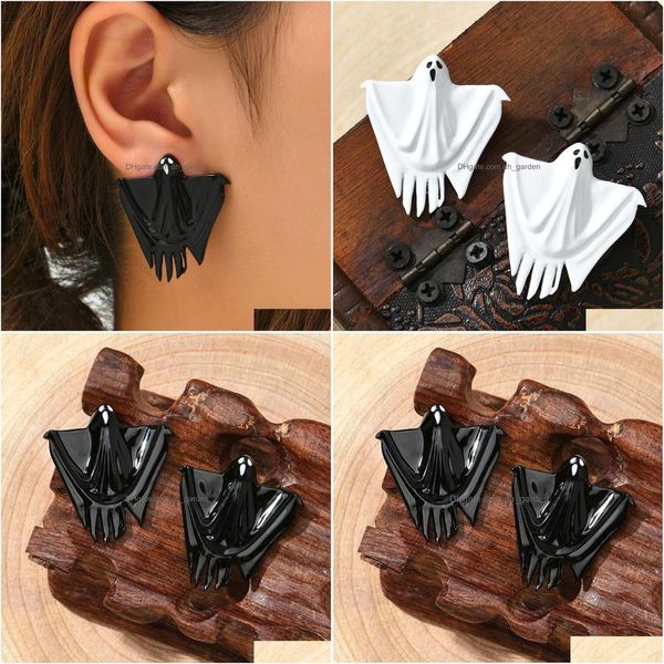 Charme Européen Et Américain Transfrontalier Halloween Suspendu Fantôme Décoration Sèche-Cheveux Pâques Visage Oreille Aiguille Niche Boucles D'oreilles Dhgarden Dhwtf