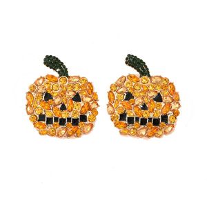 Charme Européen Et Américain Transfrontalier Nouvelle Personnalité Hiphop Tendance Horreur Halloween Orange Citrouille Fantôme Oreille Bijoux Drop Dhgarden Dh1Od