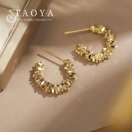 Boucles d'oreilles semi-circulaires en forme de C en métal rétro européen et américain pour femmes bijoux de mode fête accessoires de luxe 221119