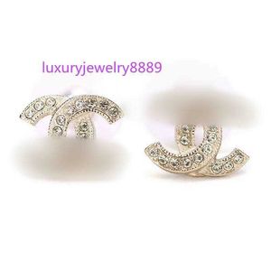 Charme mode boucles d'oreilles femme luxe designer boucle d'oreille multi couleurs c lettre bijoux femmes 18k diamant mariage GiftsF60P