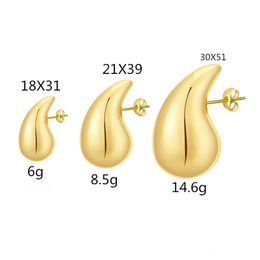 Charm Ghidbk metaal Gladde waterdruppel series 31 mm51mm dames earstuds y grote overdreven sieraden geschenken oorhanger 230823