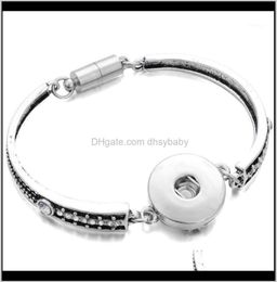 Boulais de charme 18 mm boutons en instant bracelet fleurs entières bracelets magnétiques vintage sculptés pour femmes hommes PTU7R6938848