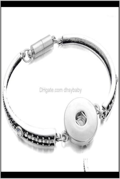 Bracelettes en instant 18 mm de bijoux 18 mm Bracelet entières Bracelets magnétiques vintage sculptés pour femmes hommes PTU7R9050012