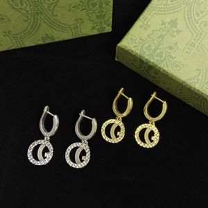 Charme bijoux charme de diamant créateur boucles d'oreilles à charme pour femme de cadeaux de boucles d'oreilles longues