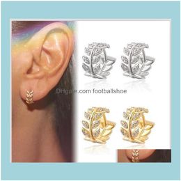 Charme Jewelryfactoryfdiffresh à la mode en diamant petit arbre et boucles d'oreilles de saules de tempérament simple Livraison 2021 Azztk