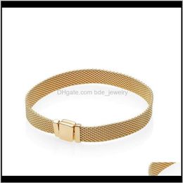 Charm Jewelrygold Reflexions Mens Bracelet Coffret d'origine pour Pandora 925 Sier Femmes Bracelets cadeaux Dff0683 Drop Delivery 2021 E338s