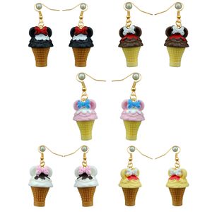 Charm Kawaii 3D Ice Cream Oorbellen Kostuum Trendy Stijl Vrouw Meisje Sieraden Drop Delivery Smtgc