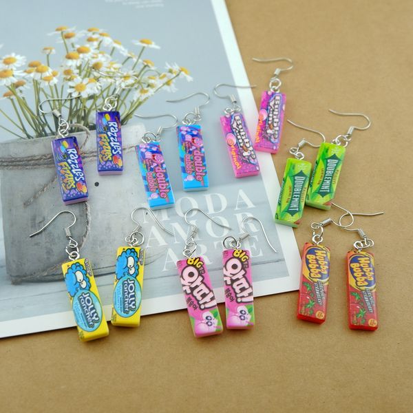 Charme Kawaii Chewing Gum Boucles D'oreilles Costume Style Tendance Femme Fille Bijoux Drop Delivery Smtb7