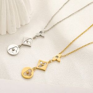 Charm Love Gift Ketting Roestvrij Staal Non Fade Sieraden 2023 Nieuw 18K Goud Lange Ketting Ontwerp voor Vrouwen Luxe 925 Zilveren Ketting Bruiloft Reizen Designer Ketting