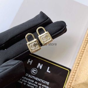 Charme Luxury Lock Moucles d'oreilles Diamond Charme délicate 18k plate-oreille à oreilles Mode Fashion Femmes ACCESSOIRES DI BIELRIE DÉLICATE COURTES SÉLECTIONS COUPES T230301