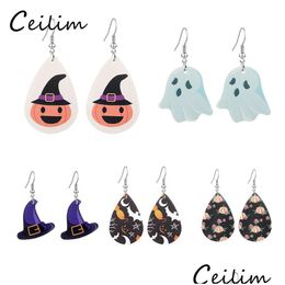 Charm Nieuwe Black Lives Match Leather Earrings Halloween SKL For Women Party Gifts Drop Delivery Sieraden Dhgarden Dhdnh