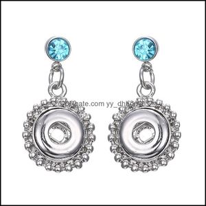 Charme Noosa Snap Button Boucle D'oreille Cristal Boucles D'oreilles Fleur Bijoux Fit 12Mm Boutons Simple Pour Les Femmes Drop Delivery 2021 Dhseller2010 Dhcnz