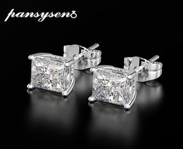 Charme Pansysen Classic 6 mm 7 mm 8 mm carré MAISANT MISANITE MEDIAL ENGMATION ÉTUDE OEURS POUR FEMMES 925 SIER FINE BIELSH CONDIONS8302425