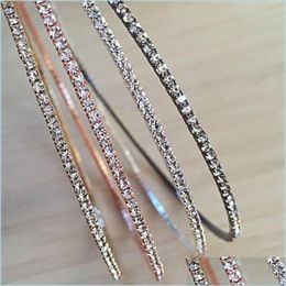 Charm Party Fashion Trendy Round Round Big Charm oorbellen Rhinestone Circle Elegant eenvoudige doorboorde Siery Golden Drop Delivery 2022 Jood Dhncv