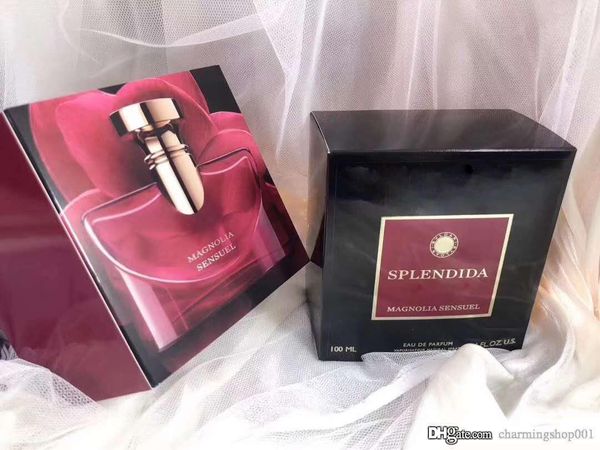 Charm Perfume Mujer Floral Aroma aceite copia clon marcas perfumes 100 ml EDP Splendida Red Spray Bottle Orange Frangrace entrega rápida