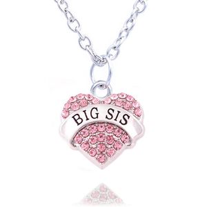 Collier coeur en cristal rose à breloques, cadeaux d'anniversaire pour femmes et filles, 10 pièces, 2236