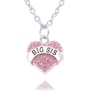 Collier coeur en cristal rose à breloques, cadeaux d'anniversaire pour femmes et filles, bijoux pour femmes et filles, 10pcs288f