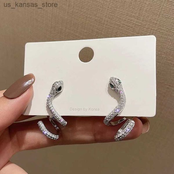 Charm Silver Color Crystal Snake Ear Clip à la mode