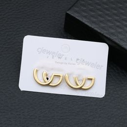 Boucles d'oreilles Charm Studs aretes designer s925 Silver Pin g lettre boucles d'oreilles bijoux de luxe orecchini bijoux cjewelers Achetez-en un, obtenez-en un gratuitement