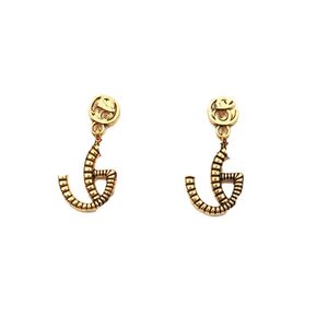 Charme studs oorbellen aretes orecchini ontwerper klassieke in elkaar grijpende letter g oorbellen vintage gedaan oud voor heren dames luxe sieraden Bijoux cjewelers