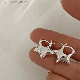 Charme TRENDY Pentagram Boucles d'oreilles Silver Color Needles Y2k Design Simple Star Star Stads For Women Girls Fashion Bielry Gifts2404089Z5A