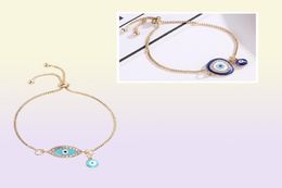 Charme Turc Bleu Cristal Mauvais Oeil Bracelets Pour Femme Chaînes En Or À La Main Bracelet Chanceux Femme Bijoux 2873631 Tmmta Jmxco Drop8523776