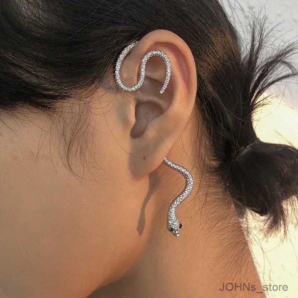 Charme Boucles d'oreilles en forme d'oreille en forme d'oreille en forme d'oreille en forme de serpent brillant vintage pour femmes