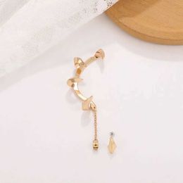 Charm vintage trendy mode sieraden metalen hanger Fairy Tassel Oor Bone Clip Girls Earring Koreaanse stijl Ear Clip Devil Cl Ear Cuff