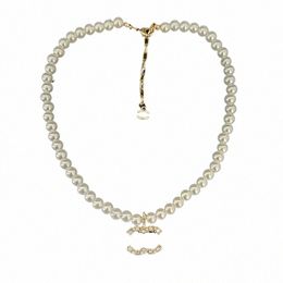 Charme Collier de pendentif pour femmes Brand de créateur Love Gold Collier Classic Luxury Collier Perle NOUVEAU AUTOM VINTAGE DESIGN VINTAGE CONDIONNEMENT BIELLISS Y546 # #